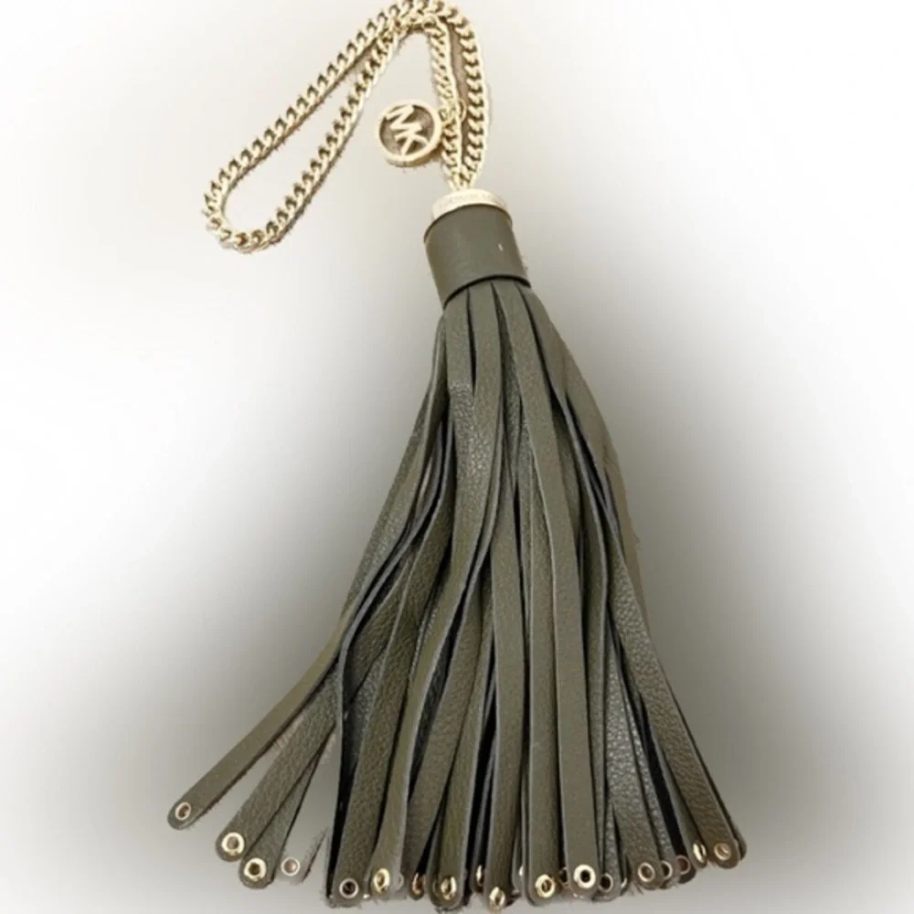 Michael Kors large tassel on chain